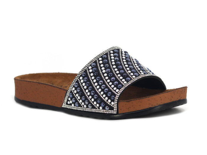 Pienn Zenne 20050.026 Taşlı Kutulu Günlük Terlik Siyah - 1