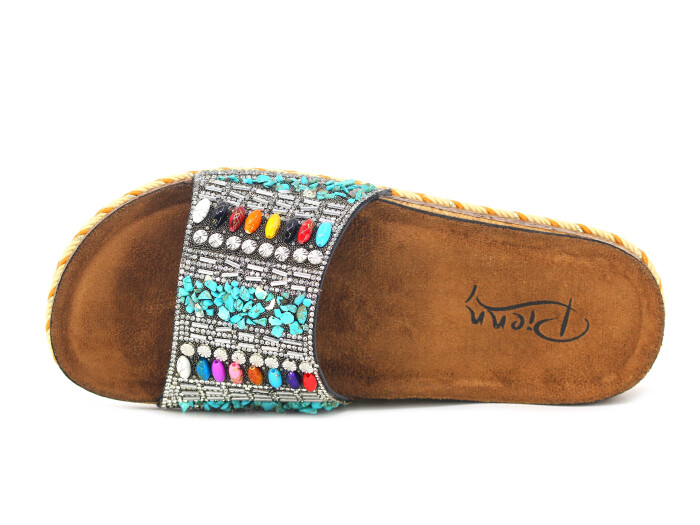 Pienn Zenne 20063.011 Kutulu Günlük Terlik Füme - Pienn (1)