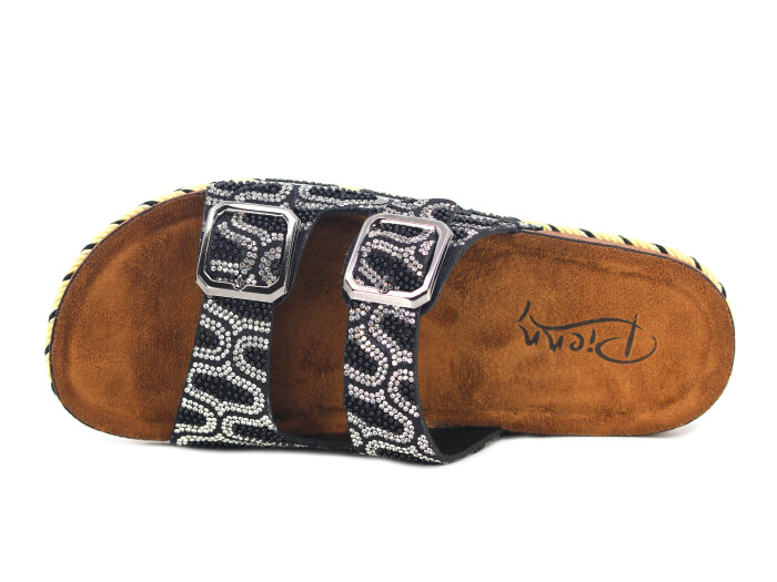 Pienn Zenne 20064.003 Kutulu Günlük Terlik Siyah - 2