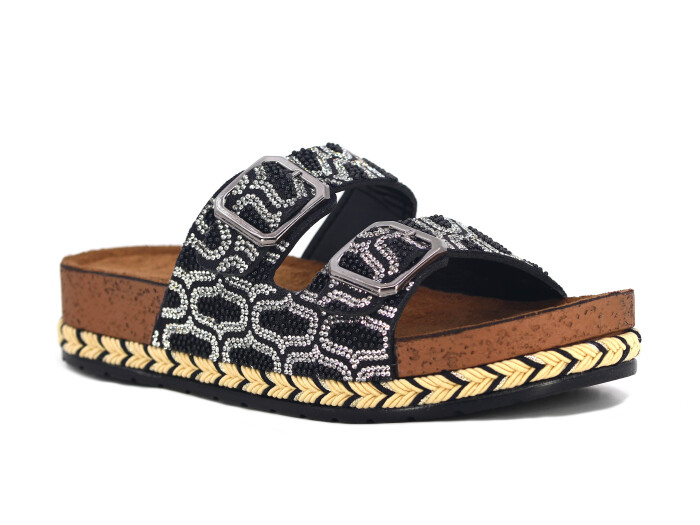 Pienn Zenne 20064.003 Kutulu Günlük Terlik Siyah - Pienn