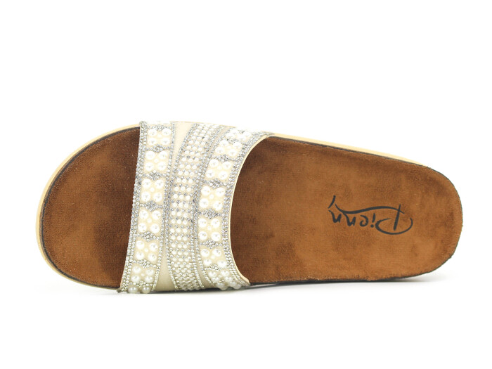 Pienn Zenne 20065.002 Kutulu Günlük Terlik Gümüş - Pienn (1)