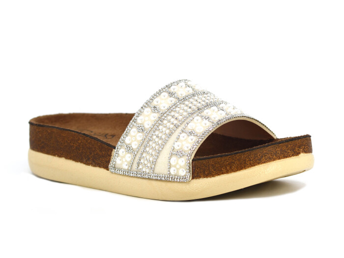 Pienn Zenne 20065.002 Kutulu Günlük Terlik Gümüş - Pienn