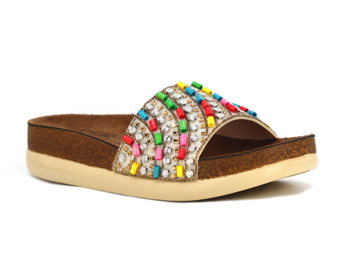 Pienn Zenne 20065.005 Kutulu Günlük Terlik Bronz - 1