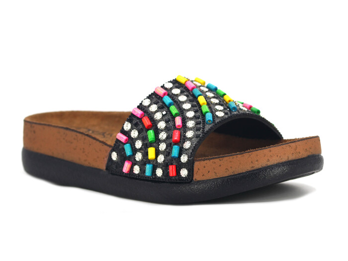 Pienn Zenne 20065.005 Kutulu Günlük Terlik Siyah - Pienn