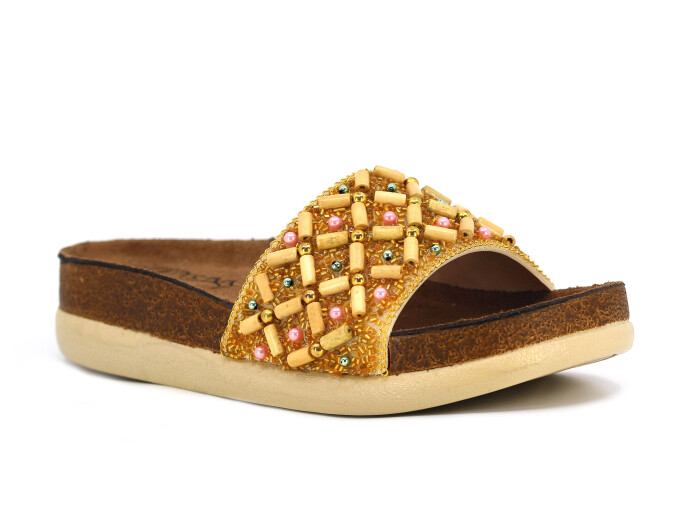 Pienn Zenne 20065.008 Kutulu Günlük Terlik Bronz - Pienn