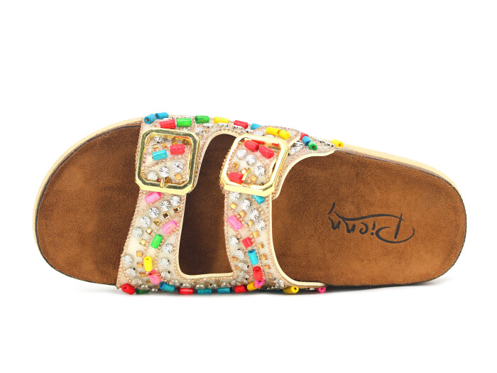 Pienn Zenne 20066.003 Kutulu Günlük Terlik Bronz - 2