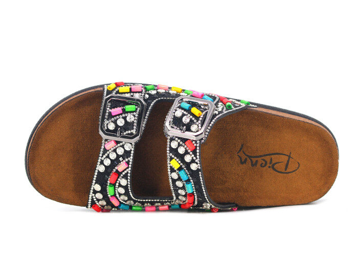 Pienn Zenne 20066.003 Kutulu Günlük Terlik Siyah - 2