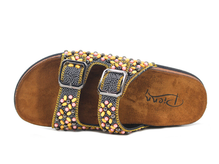 Pienn Zenne 20066.006 Kutulu Günlük Terlik Füme - 2