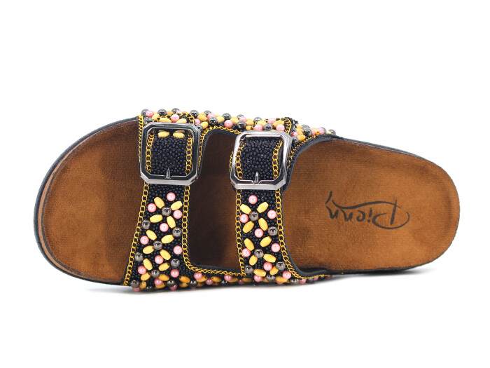 Pienn Zenne 20066.006 Kutulu Günlük Terlik Siyah - 2