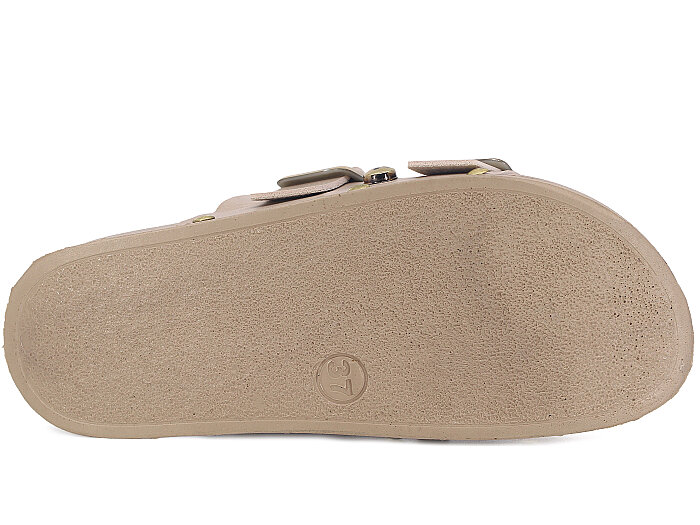 Piomi Zenne 130 Çift Toka Kutulu Günlük Terlik Bej - 3