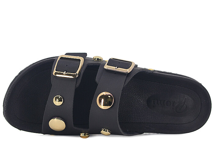 Piomi Zenne 130 Çift Toka Kutulu Günlük Terlik Siyah - Piomi (1)