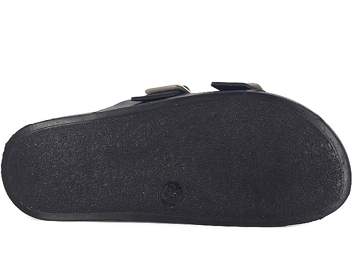 Piomi Zenne 210 Çift Toka Kutulu Günlük Terlik Siyah - 3