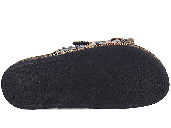 Piomi Zenne 7025 Çift Toka Kutulu Günlük Terlik Füme - 3