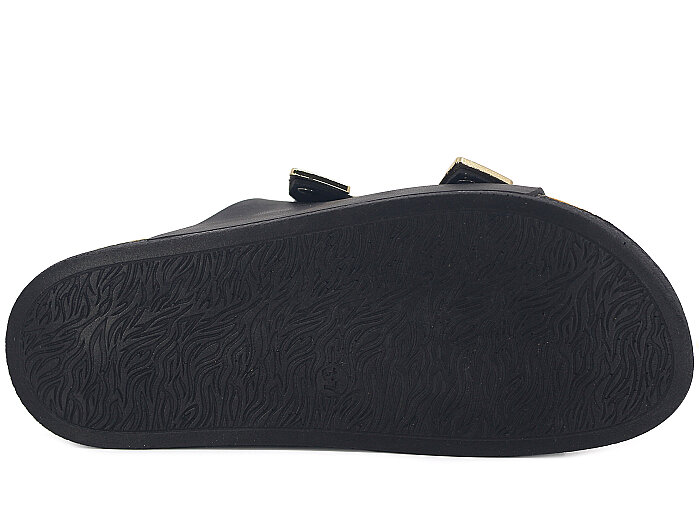 Piomi Zenne 7071 Çift Toka Kutulu Günlük Terlik Siyah - 3