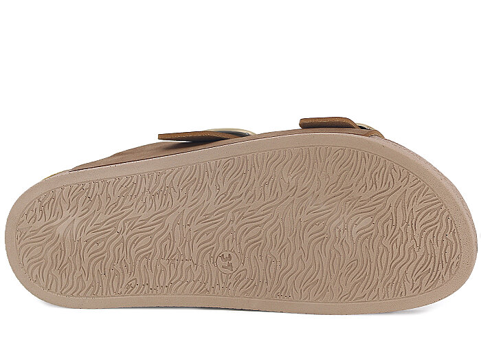 Piomi Zenne 7080 Çift Toka Kutulu Günlük Terlik Bej Nubuk - 3