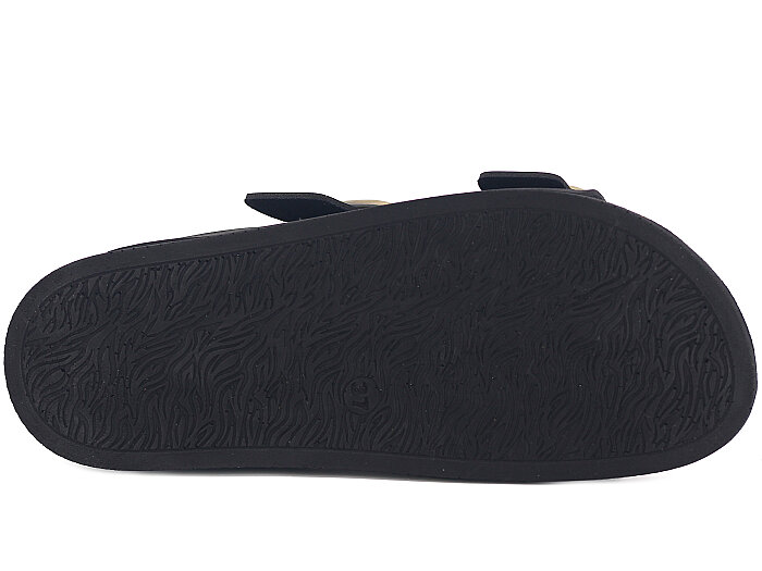 Piomi Zenne 7080 Çift Toka Kutulu Günlük Terlik Siyah Nubuk - 3