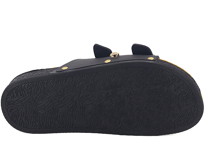 Piomi Zenne 7110 Çift Toka Kutulu Günlük Terlik Siyah - 3