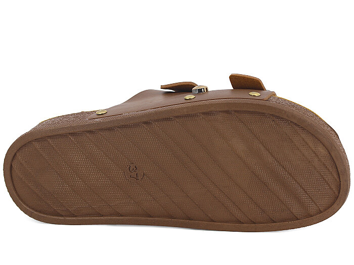 Piomi Zenne 8010 Çift Toka Kutulu Günlük Terlik Vizon - 3