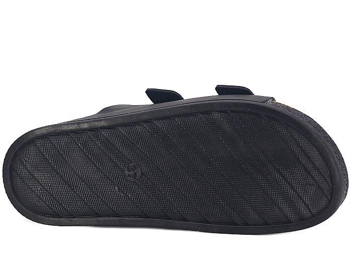 Piomi Zenne 8124 Çift Toka Kutulu Günlük Terlik Siyah - 3