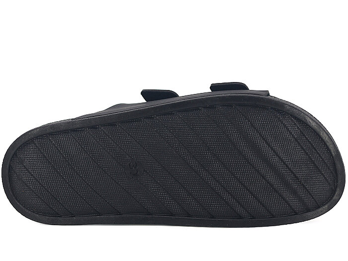 Piomi Zenne 8124 Çift Toka Kutulu Günlük Terlik Siyah Süet - 3