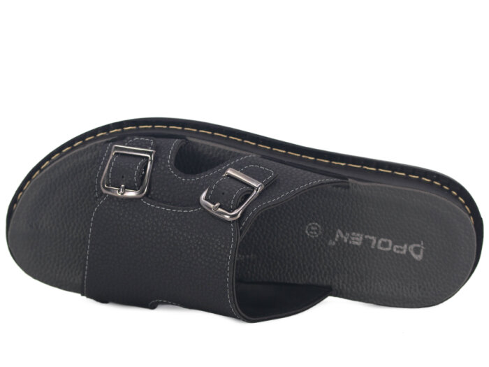 Polen Merdane 1006.M.003 Günlük Terlik Siyah - 2