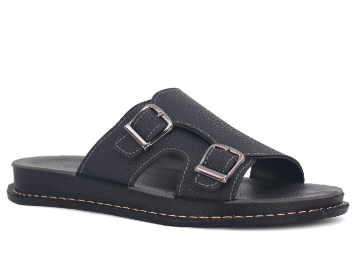 Polen Merdane 1006.M.003 Günlük Terlik Siyah - Polen