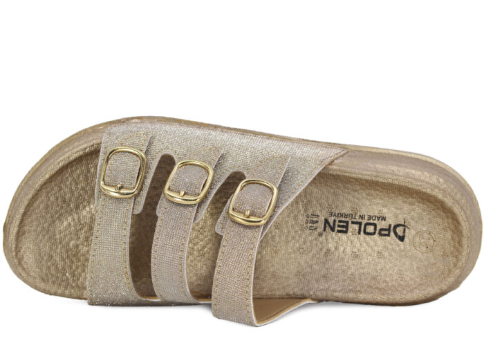 Polen Zenne 1001.Z.002 Günlük Terlik Altın - 2