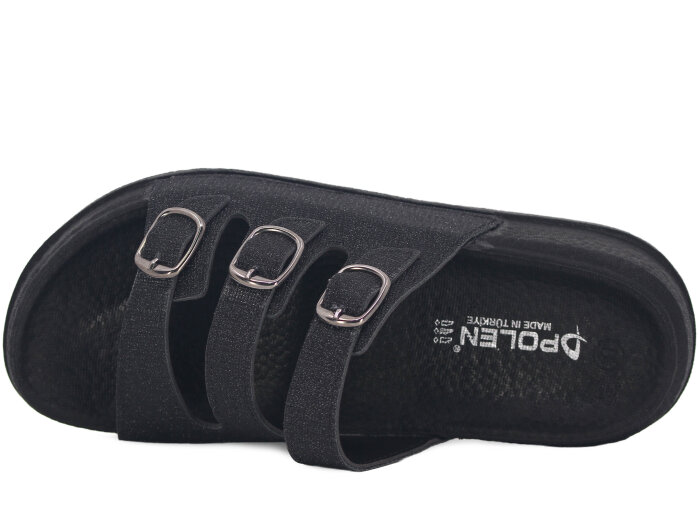 Polen Zenne 1001.Z.002 Günlük Terlik Siyah - Polen (1)