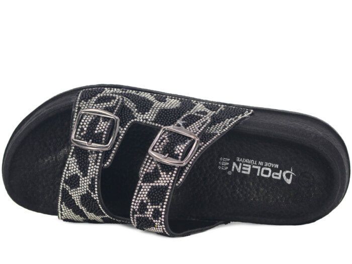 Polen Zenne 1001.Z.006 Günlük Terlik Siyah - 2