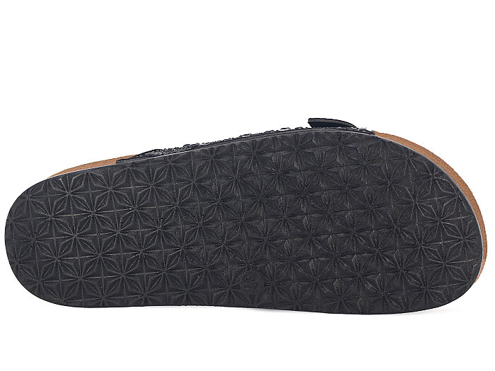 Polen Zenne 1003.Z.006 Taşlı Günlük Terlik Siyah - 3