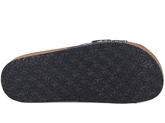 Polen Zenne 1004.Z.013 Tek Toka Taşlı Günlük Terlik Füme - 3