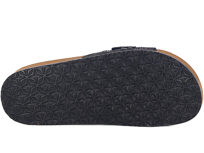 Polen Zenne 1004.Z.013 Tek Toka Taşlı Günlük Terlik Siyah - 3