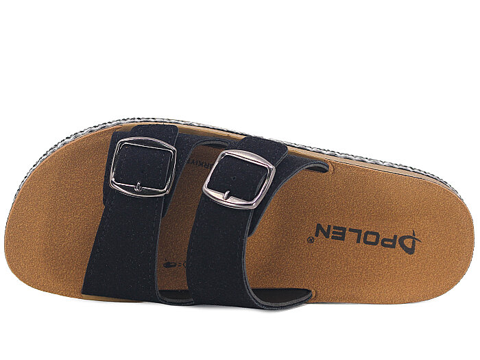 Polen Zenne 1005.Z.002 Çift Toka Günlük Terlik Siyah - Polen (1)