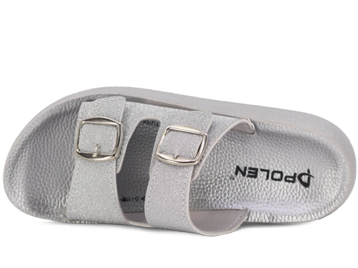 Polen Zenne 1009.Z.002 Günlük Terlik Gümüş - 2