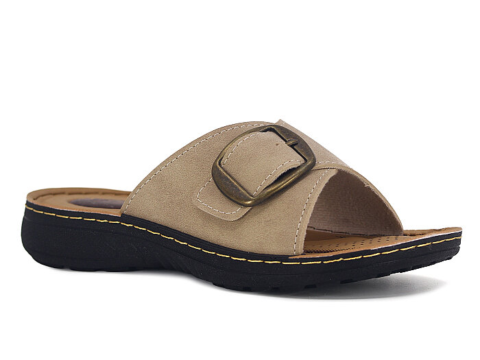 Polen Zenne 1011.Z.001 Tek Toka Günlük Terlik Bej - 1