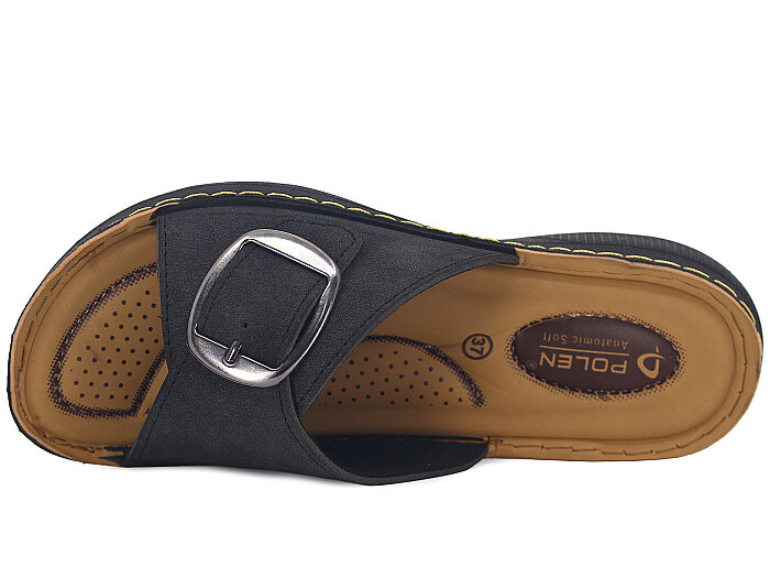 Polen Zenne 1011.Z.001 Tek Toka Günlük Terlik Siyah - 2