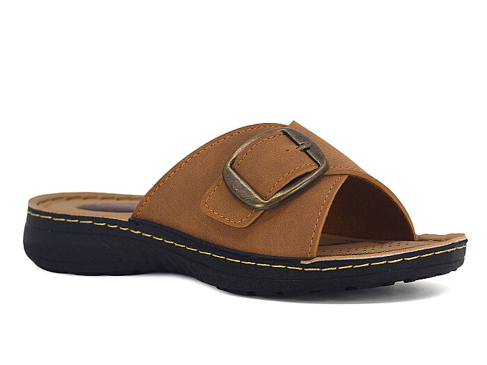 Polen Zenne 1011.Z.001 Tek Toka Günlük Terlik Taba - Polen