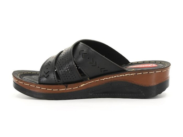 Polero Zenne 13858 Kutulu Günlük Terlik Siyah - Polero (1)