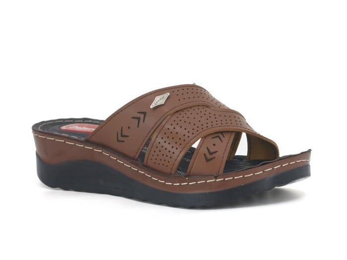 Polero Zenne 13858 Kutulu Günlük Terlik Taba - 1