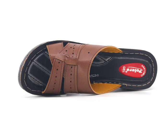 Polero Zenne 13861 Kutulu Günlük Terlik Taba - Polero (1)