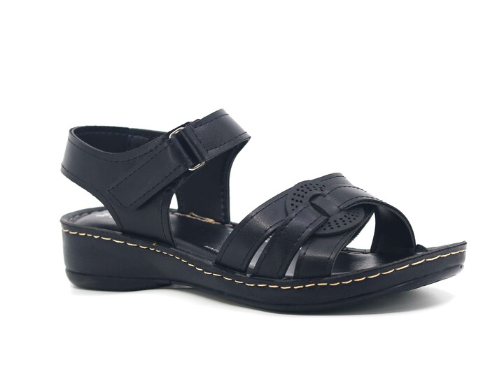 Polero Zenne 14820 Kutulu Sandalet Siyah - Polero