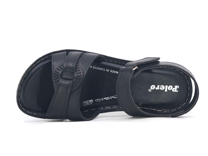 Polero Zenne 14820 Kutulu Sandalet Siyah - 2