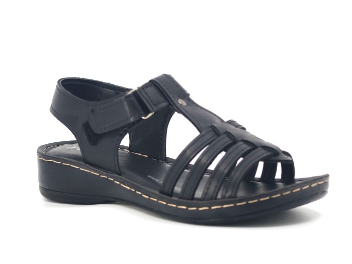 Polero Zenne 14823 Dört Kol Cırtlı Sandalet Siyah - 1