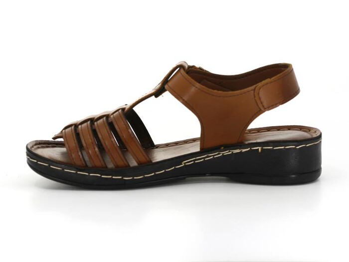 Polero Zenne 14823 Dört Kol Cırtlı Sandalet Taba