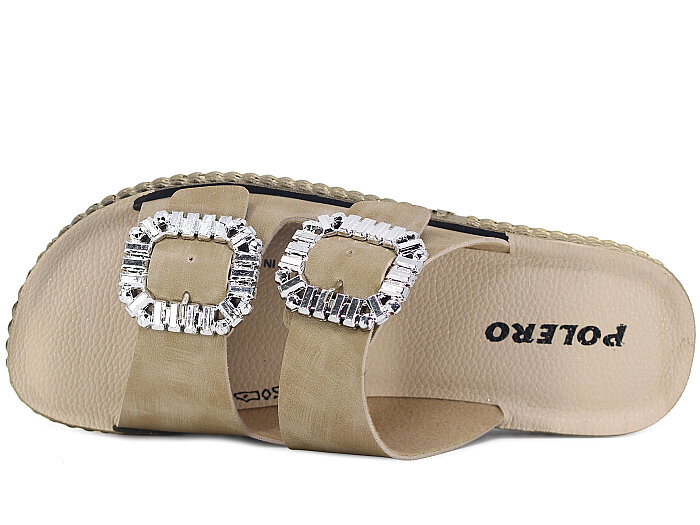 Polero Zenne 27138 Kutulu Günlük Terlik Bej - 2