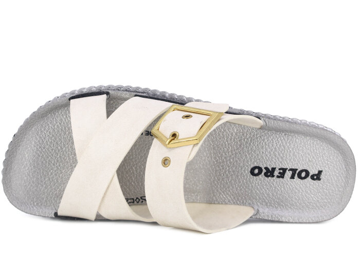 Polero Zenne 27201 Kutulu Günlük Terlik Beyaz - 2