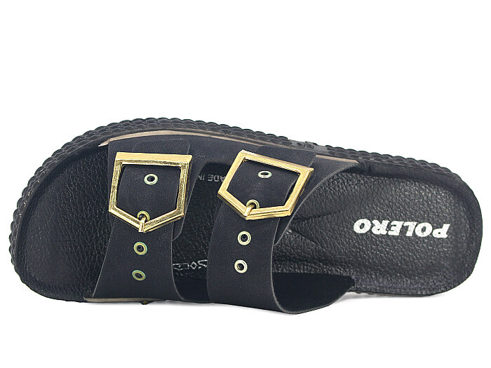 Polero Zenne 27206 Kutulu Günlük Terlik Siyah - Polero (1)