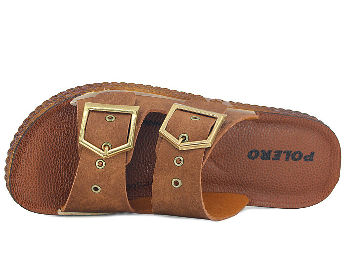 Polero Zenne 27206 Kutulu Günlük Terlik Taba - 2