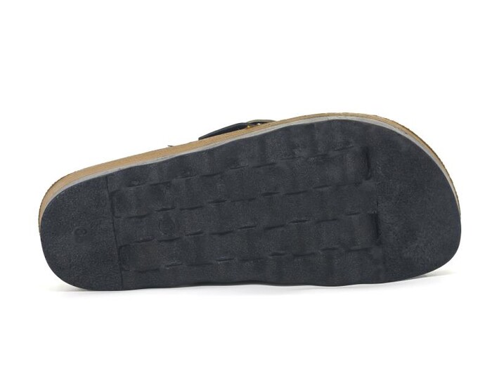 Polero Zenne 35131 Birken Çapraz Tek Toka Kutulu Günlük Terlik Siyah - 3
