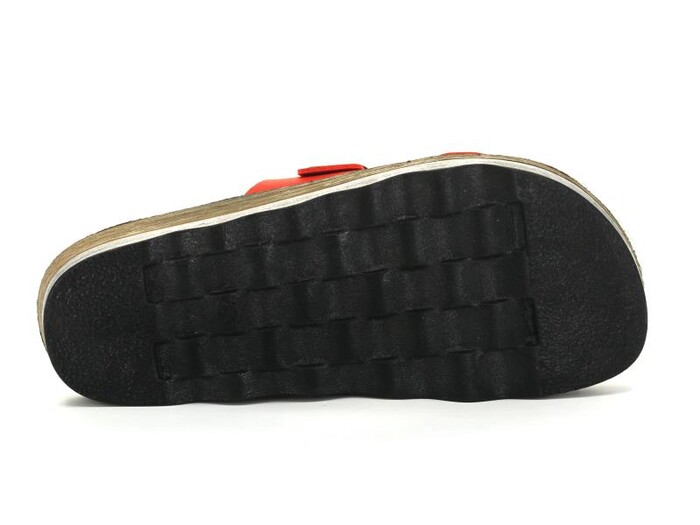 Polero Zenne 35132 Çift Toka Birken Kutulu Günlük Terlik Kırmızı - 5